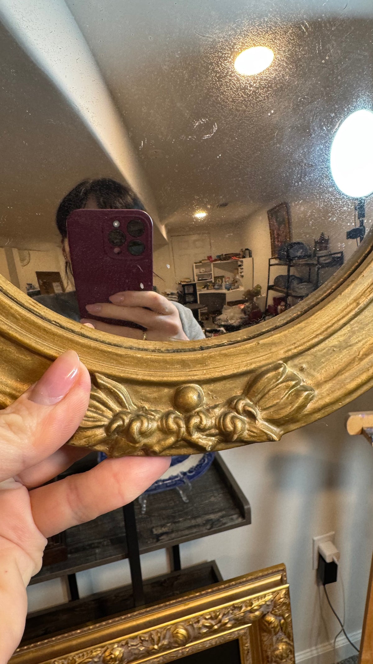 Federal mirror convex glass 13”