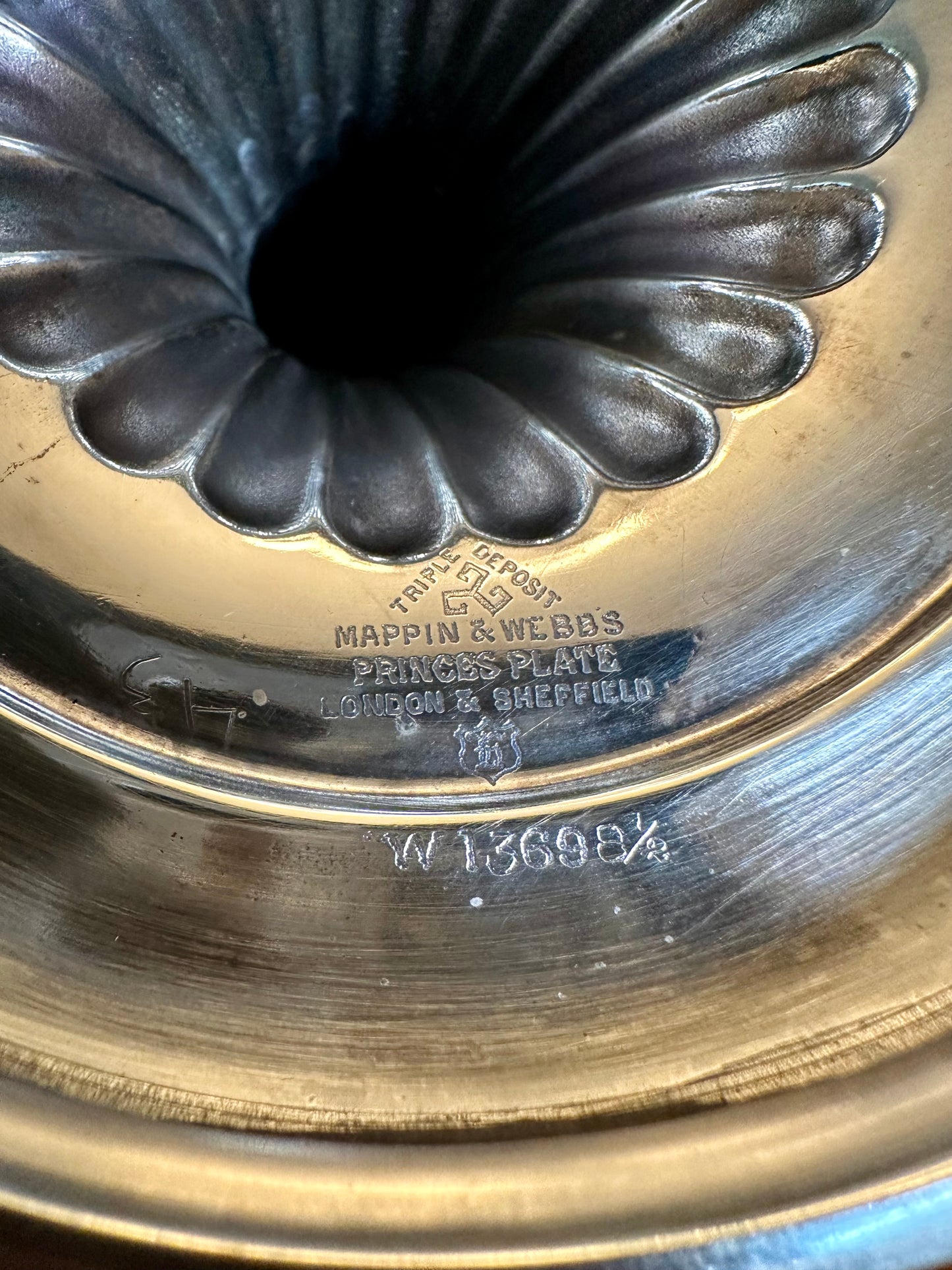 Antique Mappin & Webb Silver Plate Epergne/Table Centerpiece | London & Sheffield, 15.25”