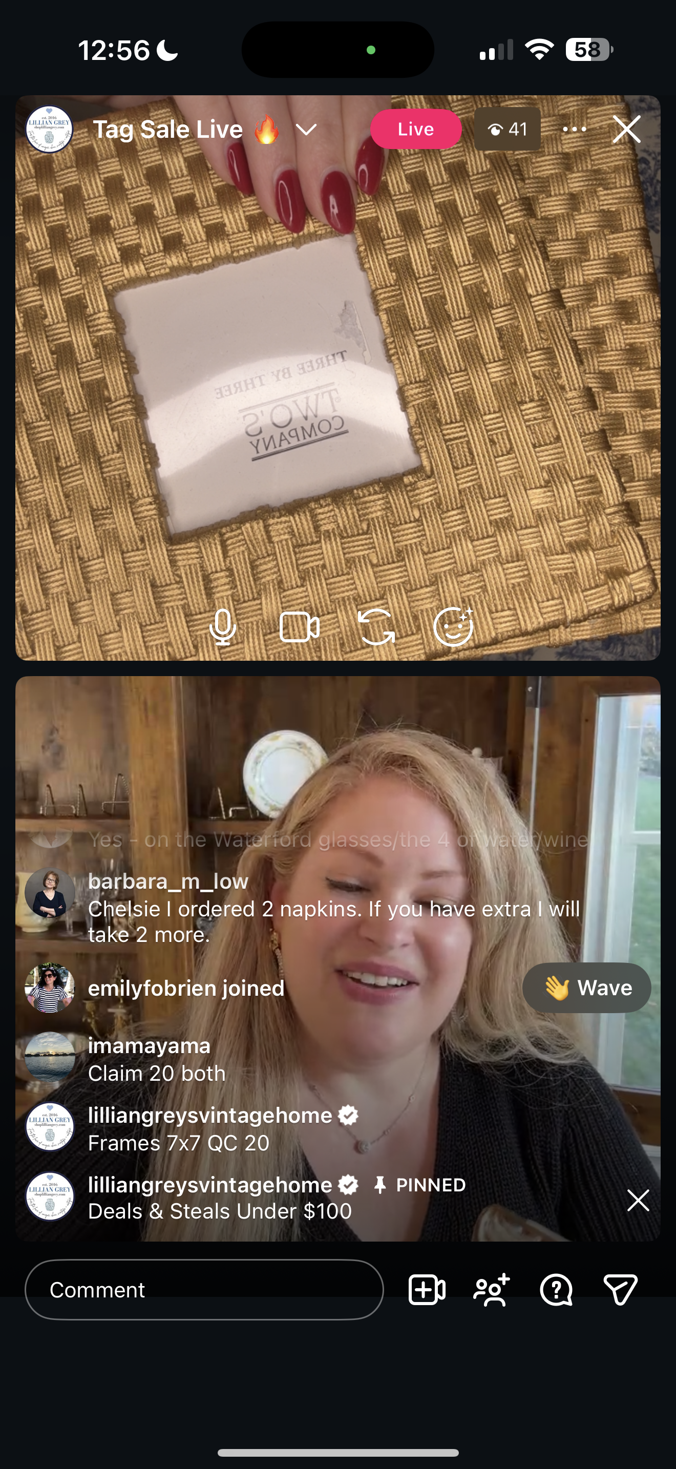 Reserved items Yvonne