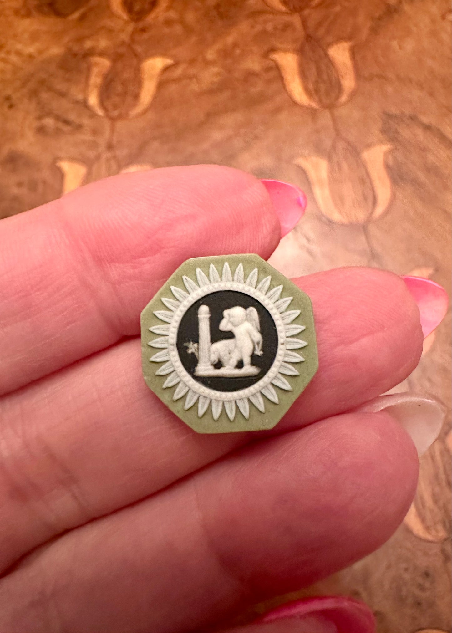 Four Rare Wedgwood Tricolor Jasper Cameo Medallions, Late 18th Century (c.1780–1795) – Sold Individually