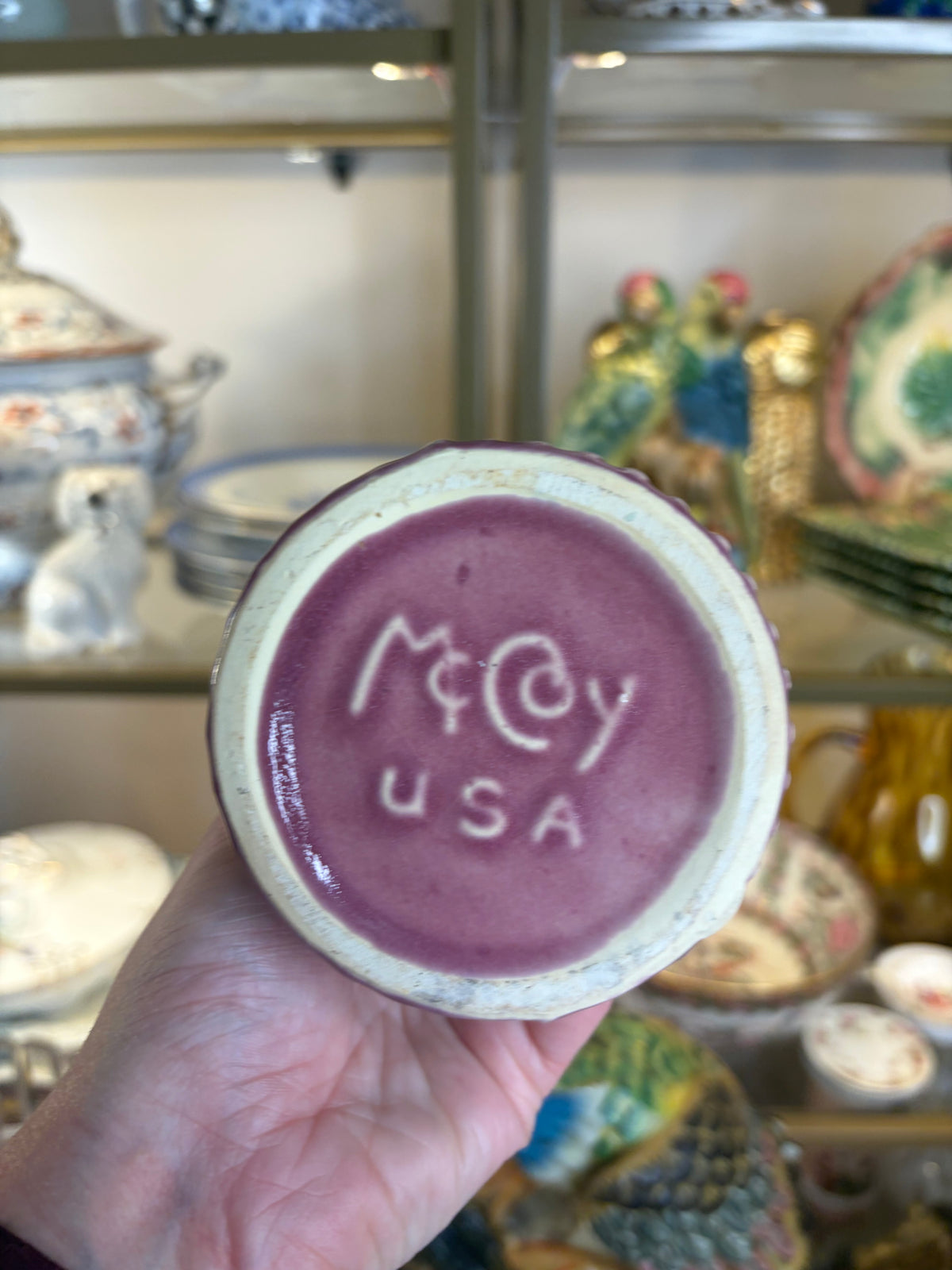 McCoy swirl pottery vase!