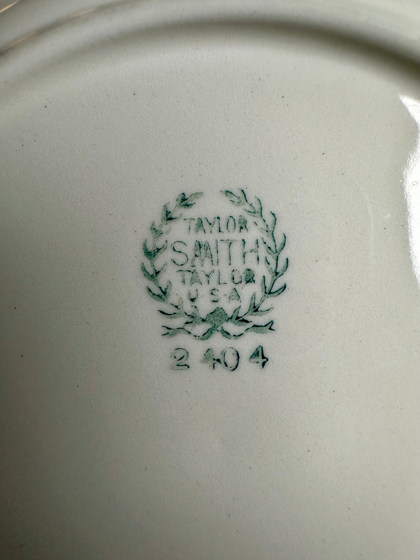 Vintage Taylor, Smith & Taylor Red Transferware Castle Plate | 7.5”