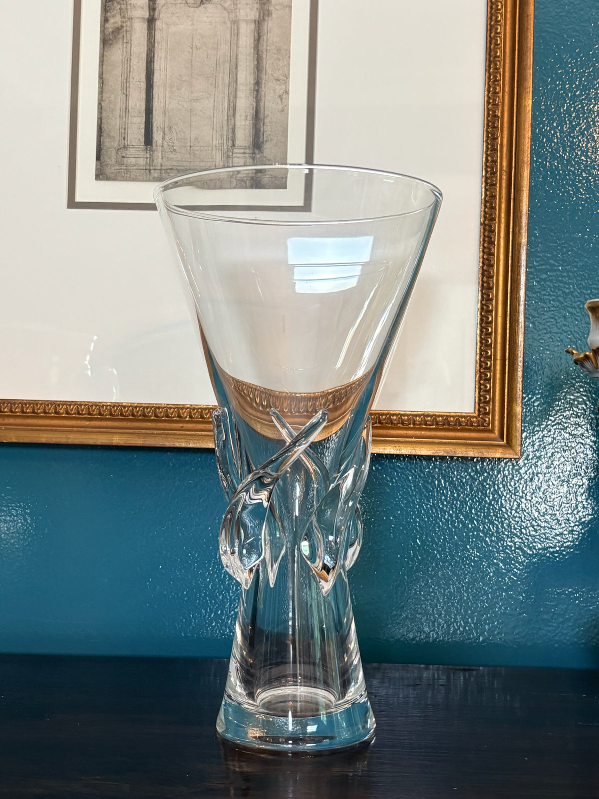 WCCR Charitable Item #174 | Steuben Crystal Rose Vase #8090 | Designed by George Thompson | 1959 | 11.5"