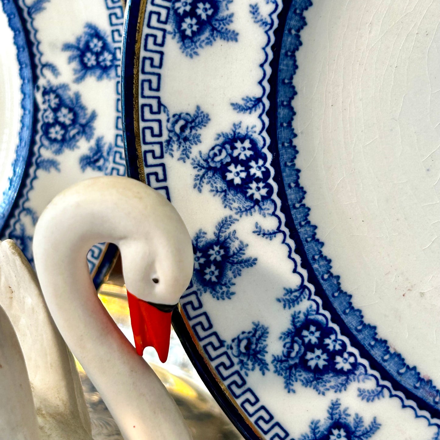 Set of two antique plates from Torbrex Burslem England