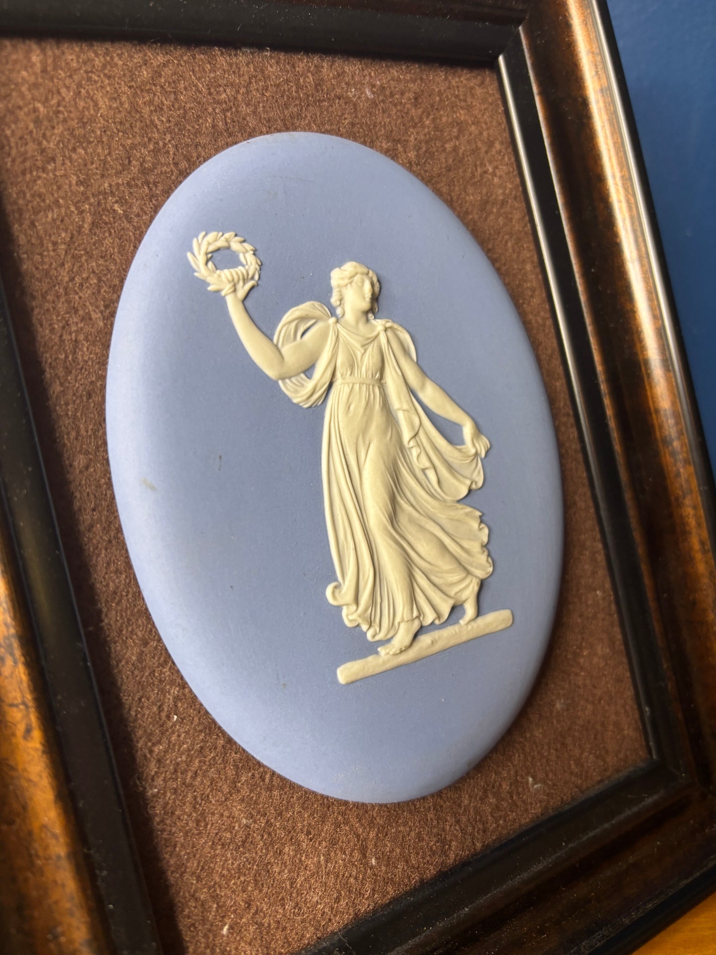 Beautiful Wedgwood Jasperware Framed Dancing Hours edition!