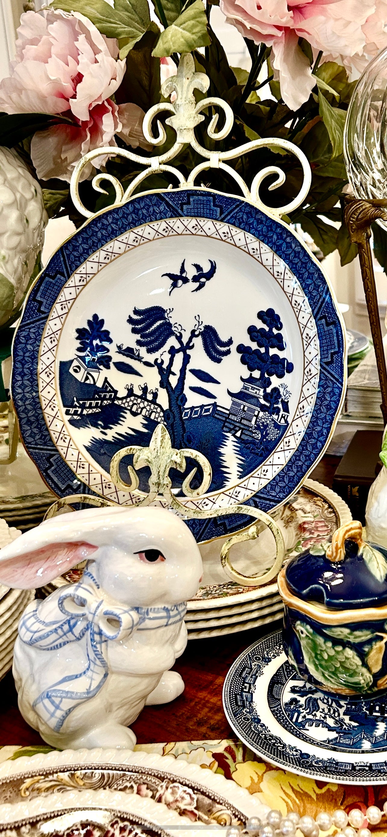 Old Willow Dinner Set Booths Real Old Willow Blue And White China