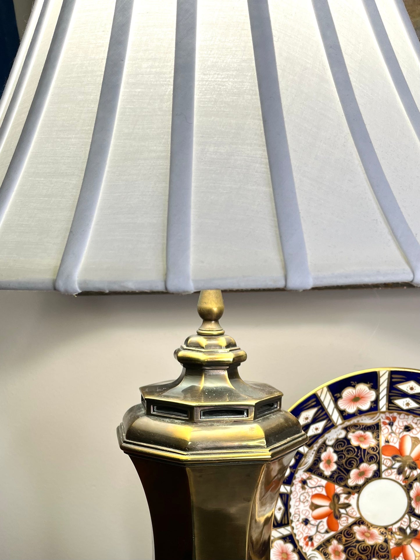 The Perfect Solid Brass Reticulated Chinoiserie Temple Lamp