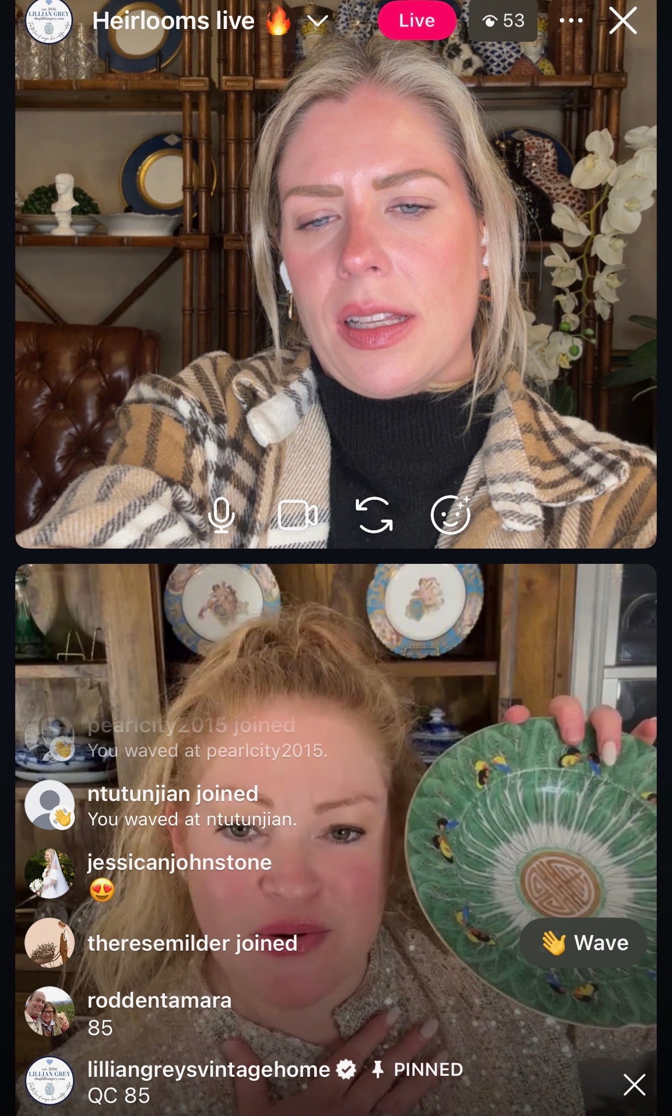 Reserved Tamara Live 12/15 - Antique Bok Choy Bowl (Rim Chip)