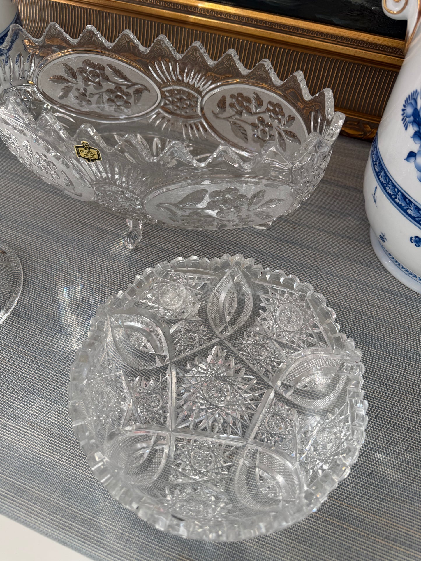 Vintage 7” Crystal Serving Dish