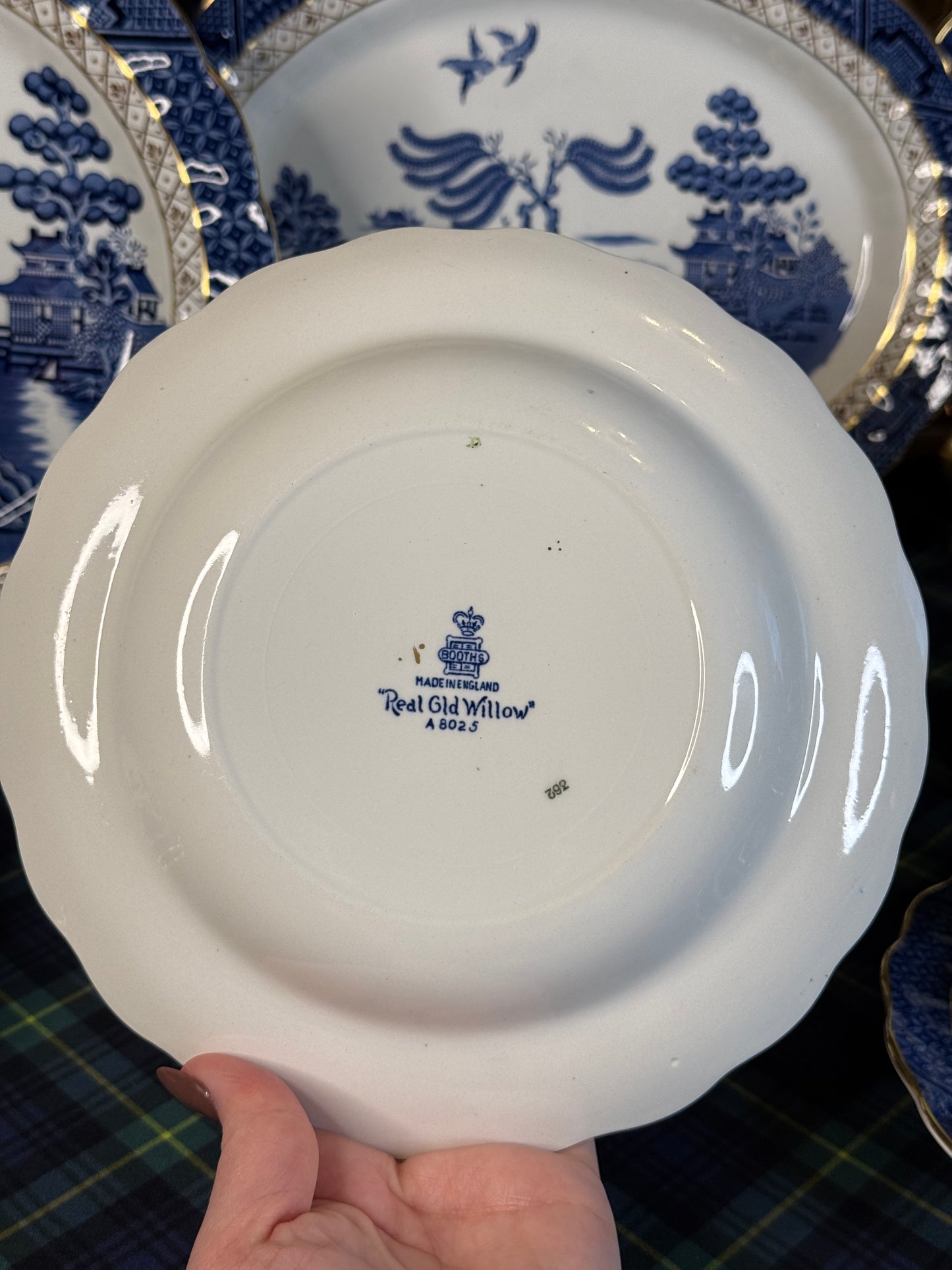 Vintage Booths Real Old Willow Serving Bowl | A8025 | 8.5” Diameter | English Transferware | 2 Available