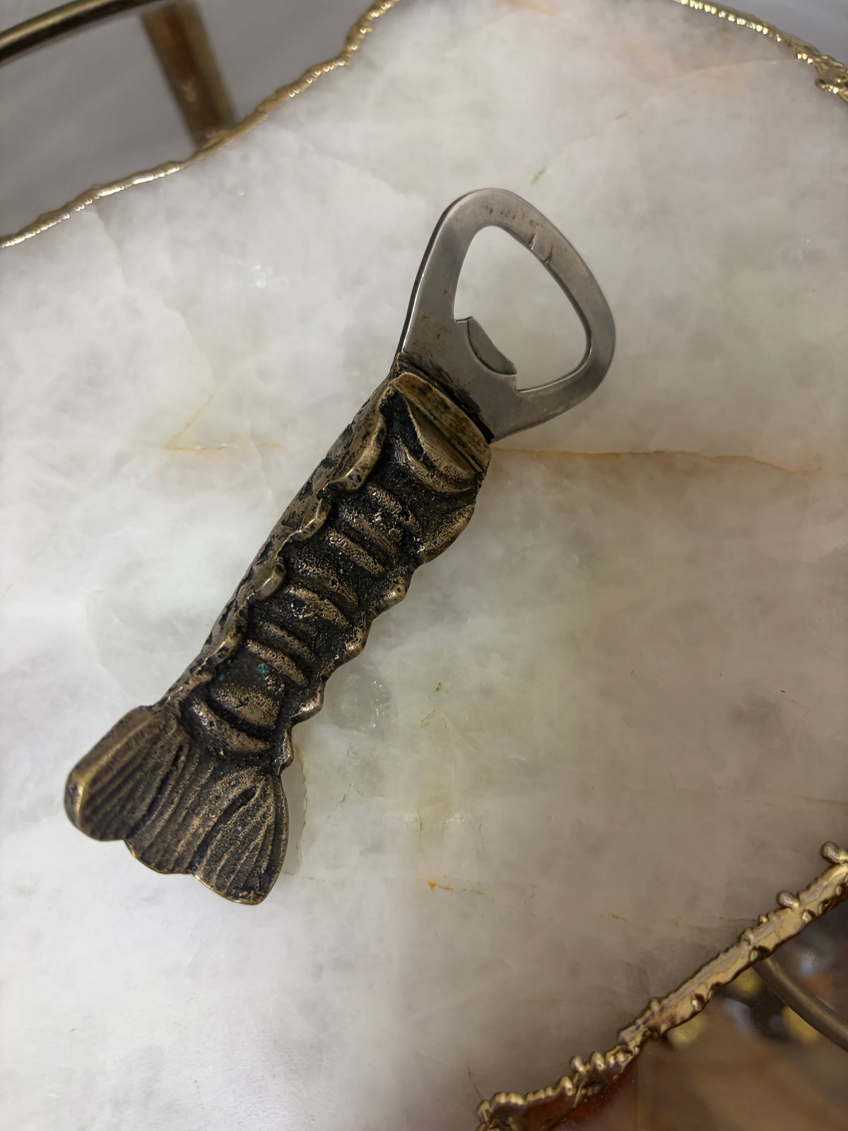 Sweetest lobster tail bottle opener!