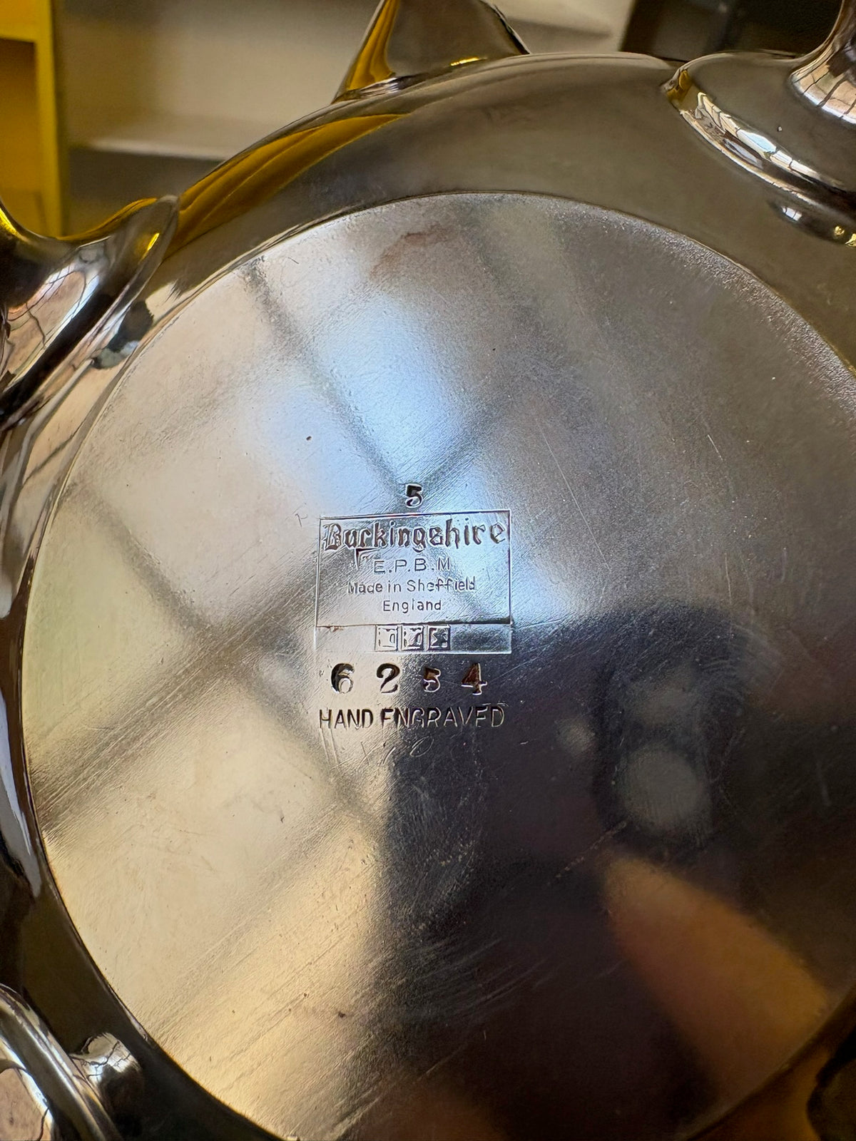 WCCR Charitable Item #179 | Buckinghamshire Silver-Plated Teapot | Made in England | 9" x 9" x 7"