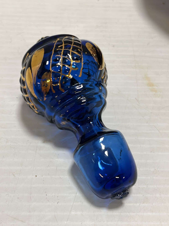 Cobalt Blue Persian Decanter, with Gold Gilding, Gorgeous!!