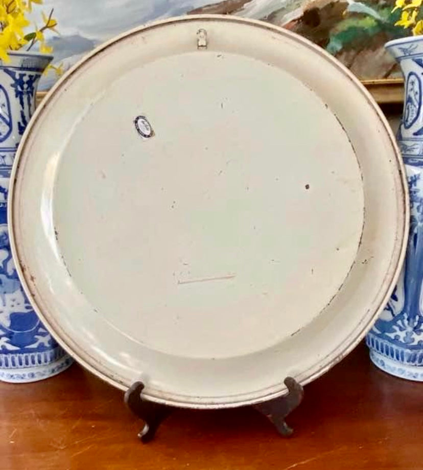 Gorgeous vintage tole massive platter by designer Nash & Co NY