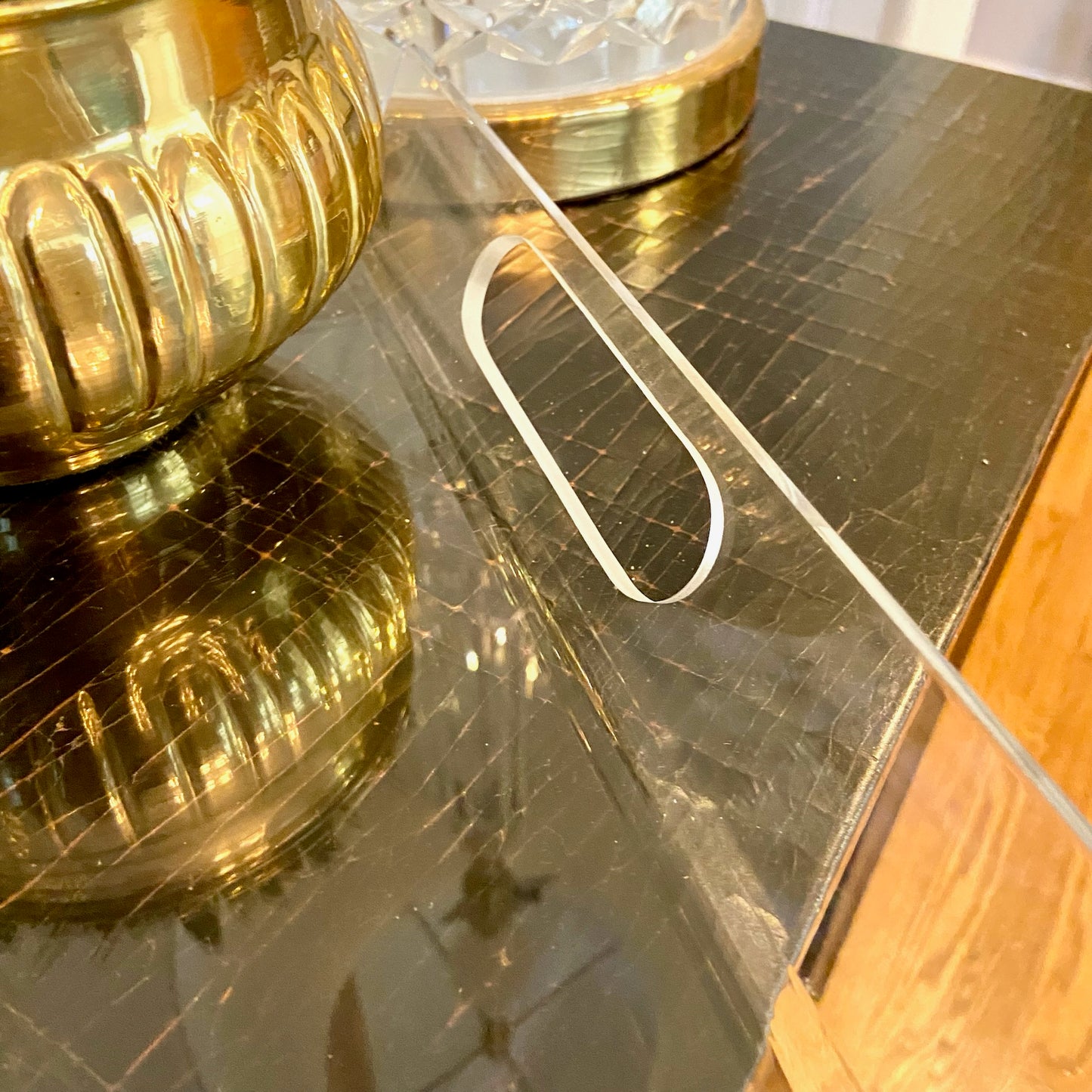 Gorgeous vintage chic acrylic tray