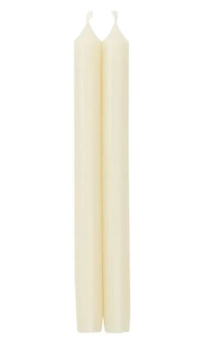 Caspari Straight Taper 10" Candles in Ivory- 2 Candles Per Package