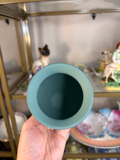 Beautiful teal Wedgwood vase!