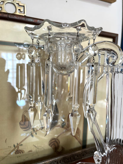 Extraordinary Cambridge Musical Lyre Shaped 2 Arm Candelabrum