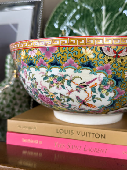 Danny's Fine Porcelain: Rose Medallion Canton Porcelain Bowl – 9” #41425