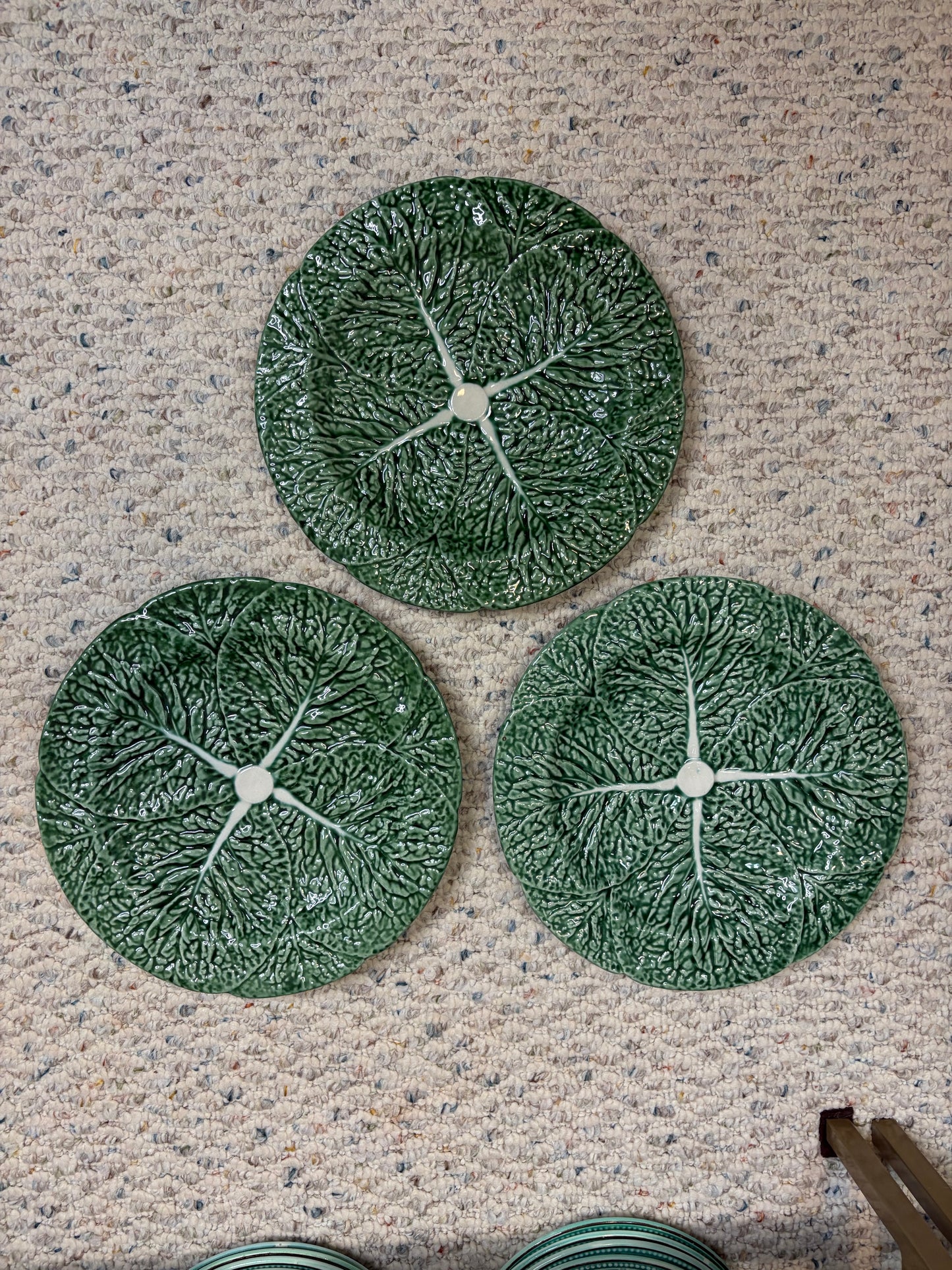 Lovely Bordallo Pinheiro dinner plates! Three available; sold separately!