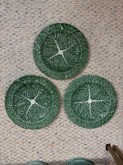 Lovely Bordallo Pinheiro dinner plates! Three available; sold separately!