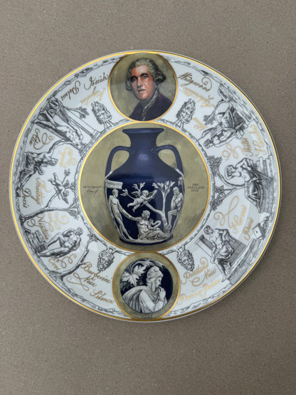 Collectible Wedgewood historic year plate 2002 Portland base 1789
