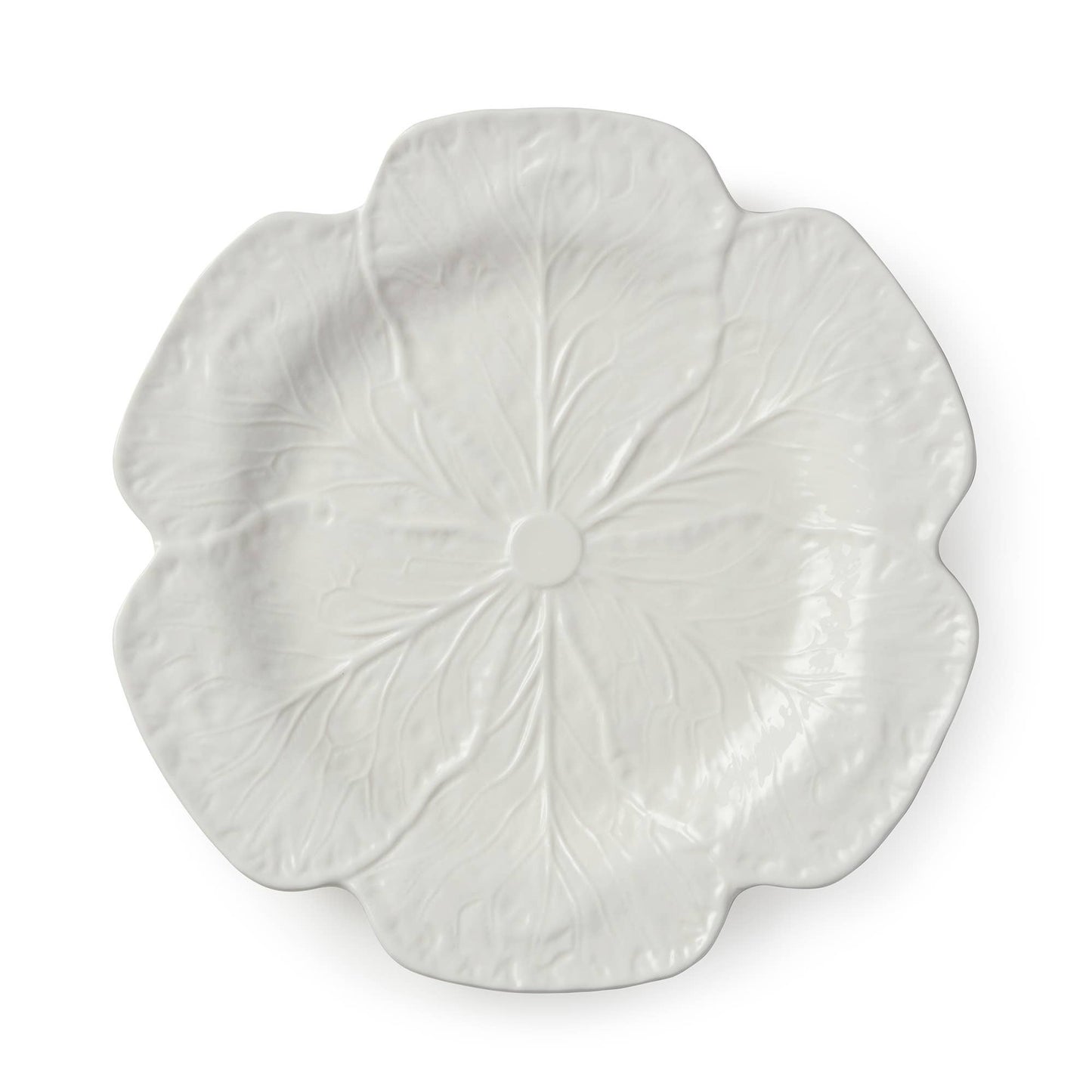 White Cabbage Ceramic Charger Plate | 13”D