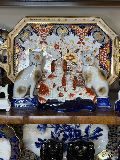 Antique Davenport Imari Serving Tray | Style DA4446 | c.1880 | 19.5” Handled Platter