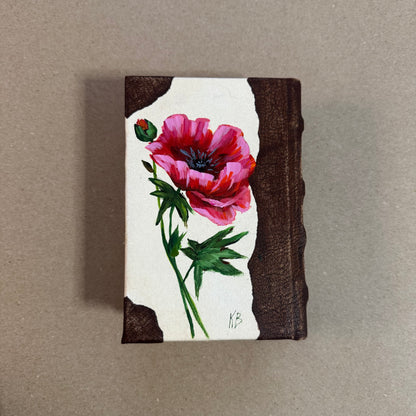 Reserved red poppies small journal 6x4”