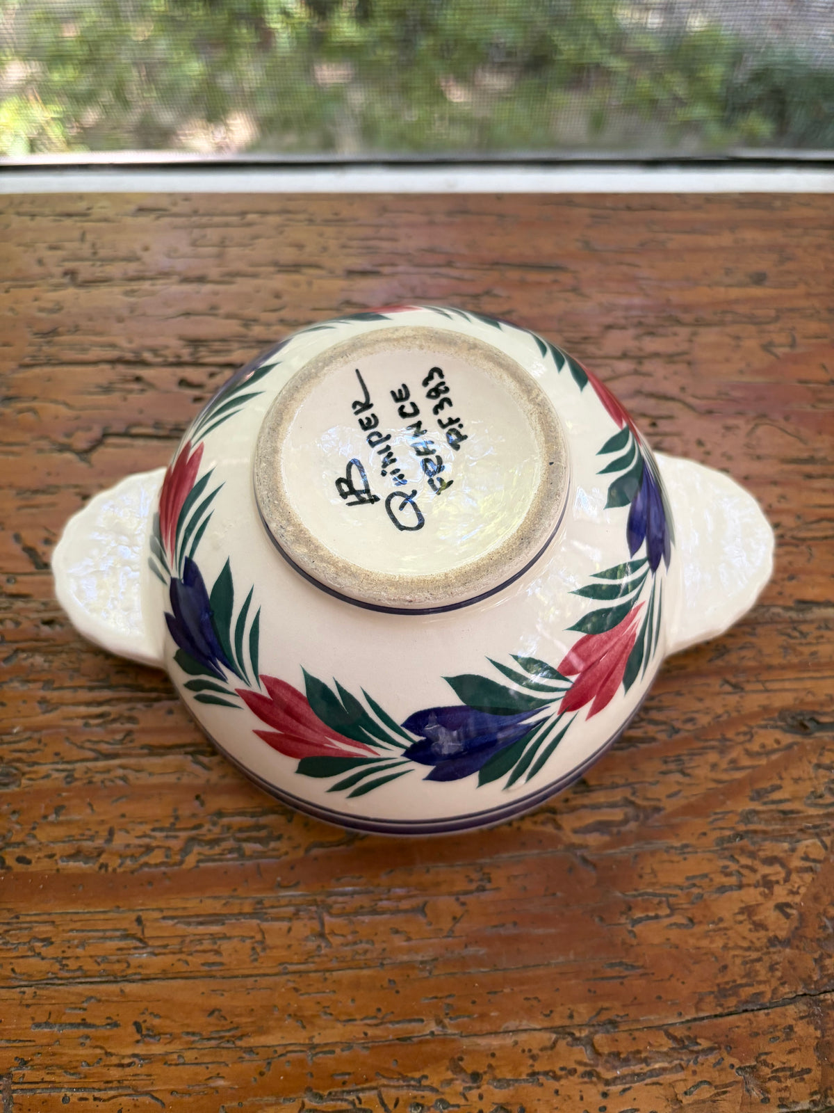 Henriot Quimper bowl with handles!