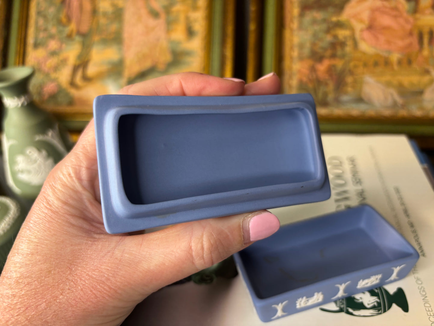 Wedgwood Jasperware trinket box!