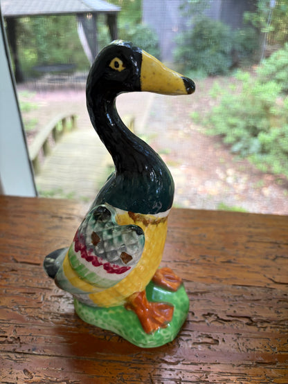 Lovely colorful duck figurine!