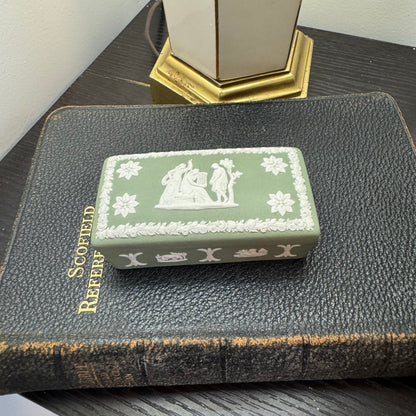 Reserved Mary Wedgwood sage green rectangle box