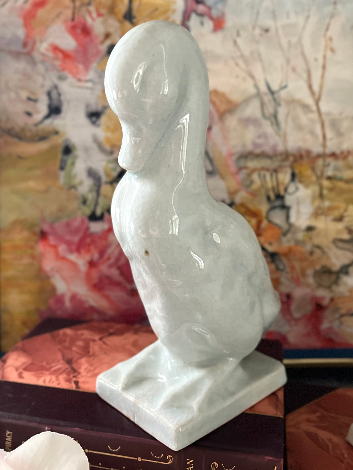 Live 09/29 Important Estate Pair of Chinese Export White Glazed Stoneware Ducks