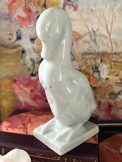 Live 09/29 Important Estate Pair of Chinese Export White Glazed Stoneware Ducks