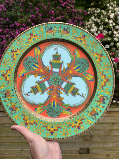 Stunning Versace Rosenthal Marco de Polo 12” charger or platter!