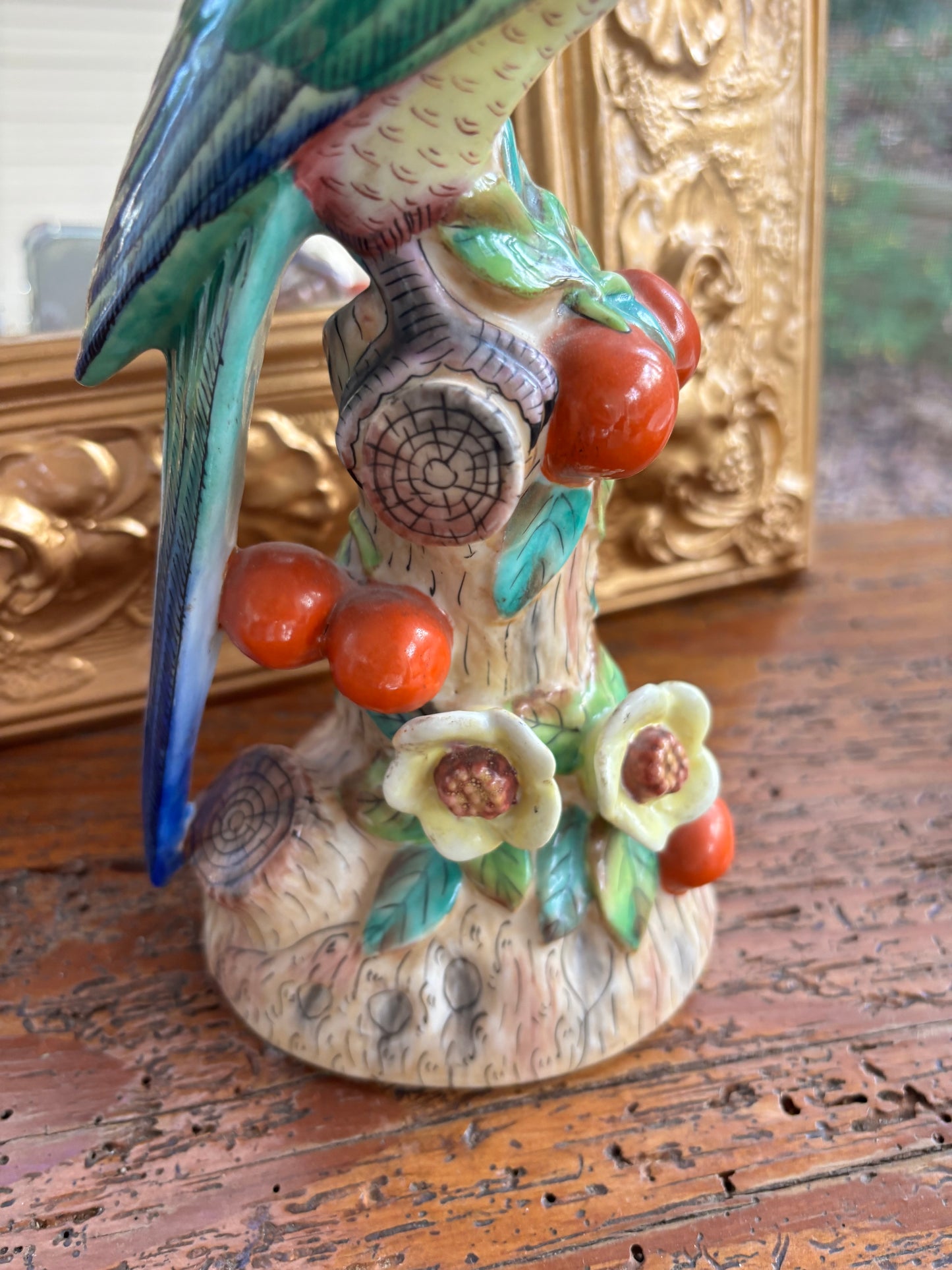 Andrea by Sadek parrot with flowers!