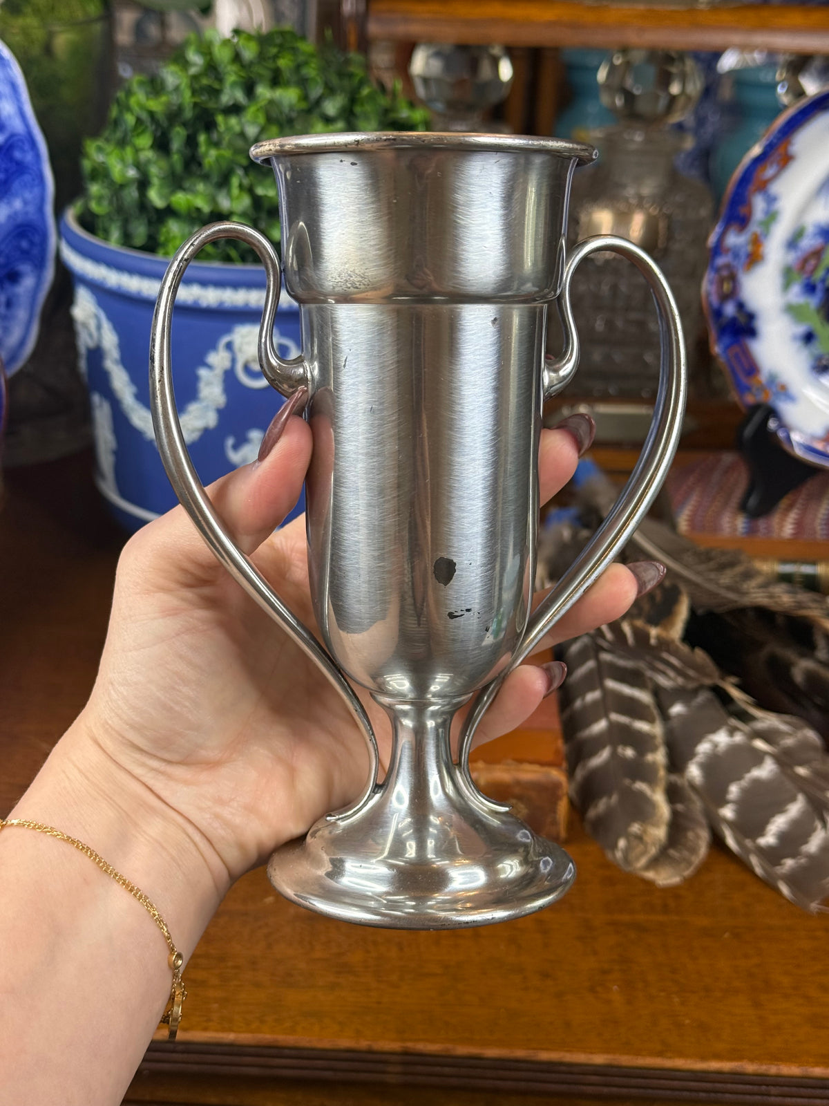 Smith, Patterson & Co. York Country Club Men’s Doubles Tennis Trophy | York, Maine | July 1912 | 7” H × 5.5” W