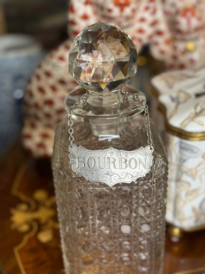 STEIFF Pewter Liquor Tags: Sold Separately