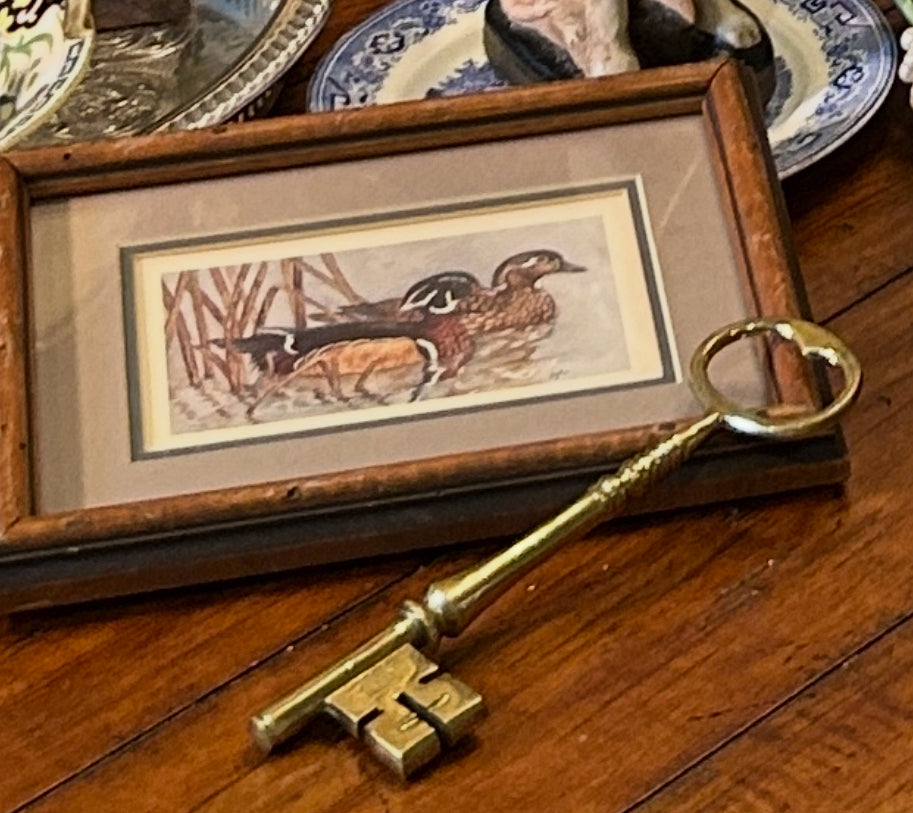 Handsome brass decorative key