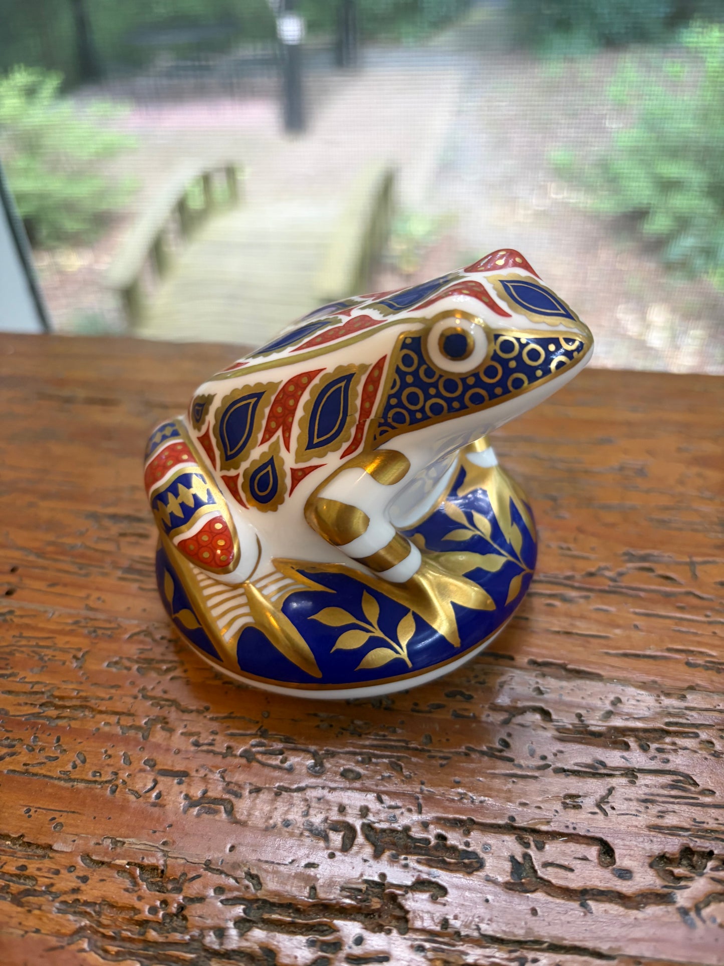 Gorgeous Royal Crown Derby Imari frog!