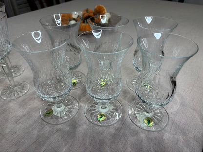 Stunning Waterford Presage Iced Tea/Water Glasses with original stickers! Set of 6!