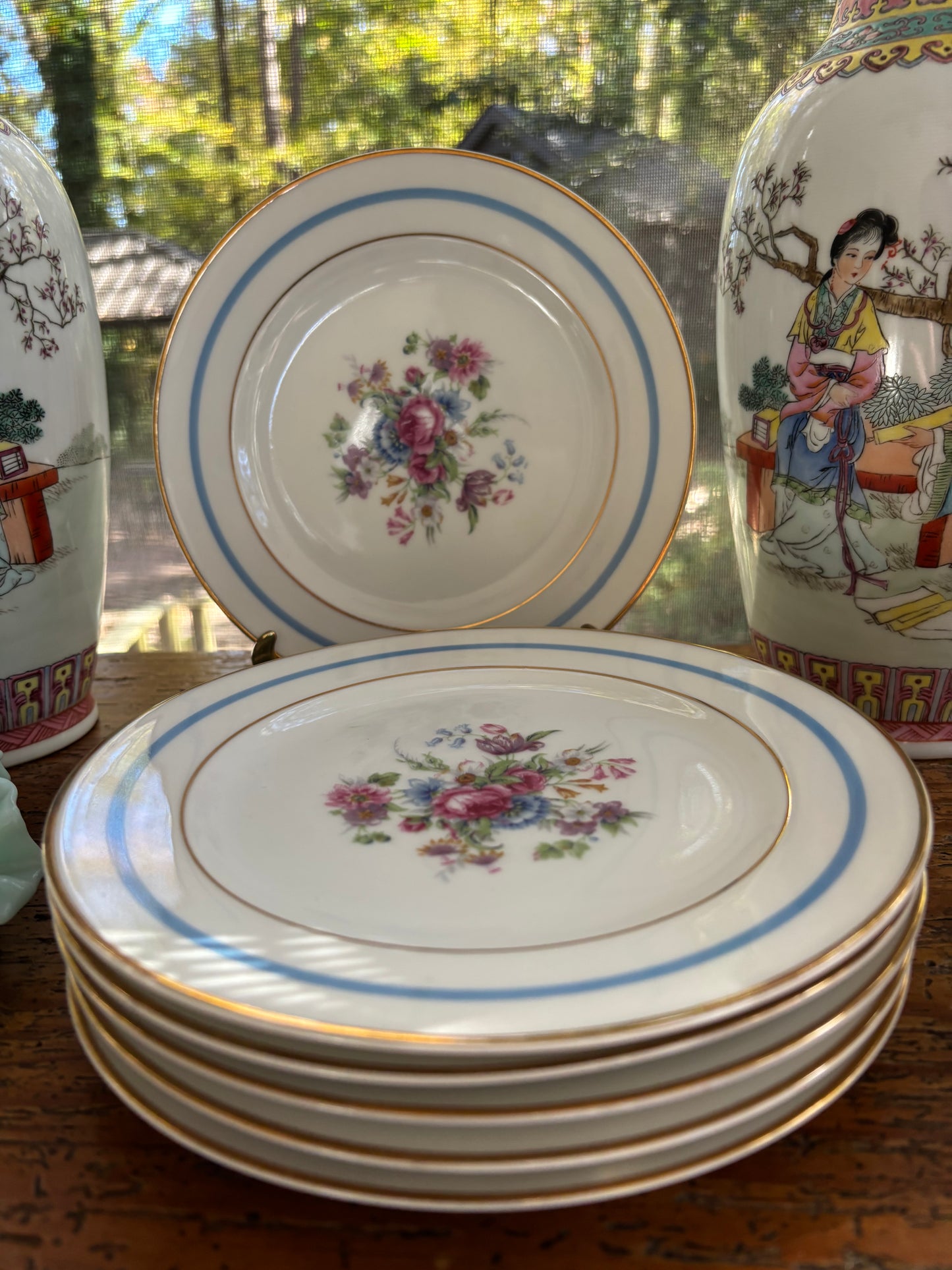 Charles Ahrenfeldt Limoges "La Nicoise" salad plates set of 6!