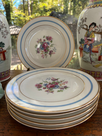 Charles Ahrenfeldt Limoges "La Nicoise" salad plates set of 6!