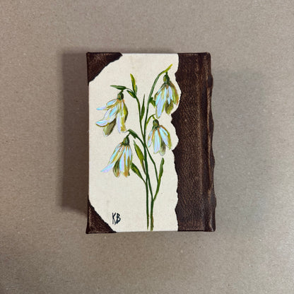 Handmade small 4x6 handpainted journal 200 pages