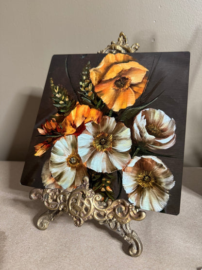 Metal tile print with original artwork