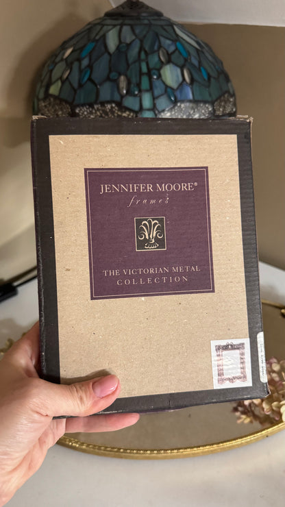 Jennifer Moore Brass 4x6 Picture Frame Victorian Metal Collection New Old Stock