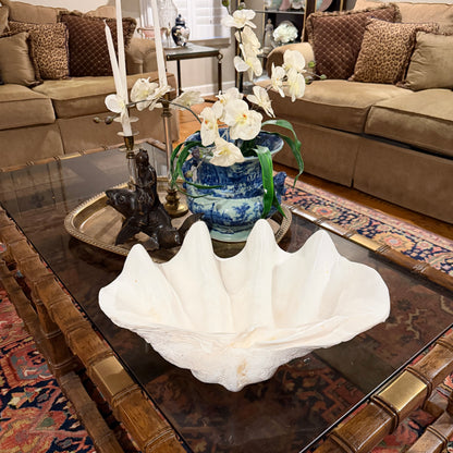 The elusive Vintage massive clam shell centerpiece planter