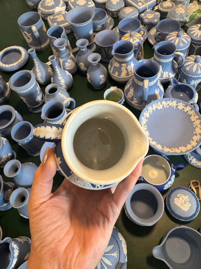 Reserved royal blue antique pitcher 4.5”