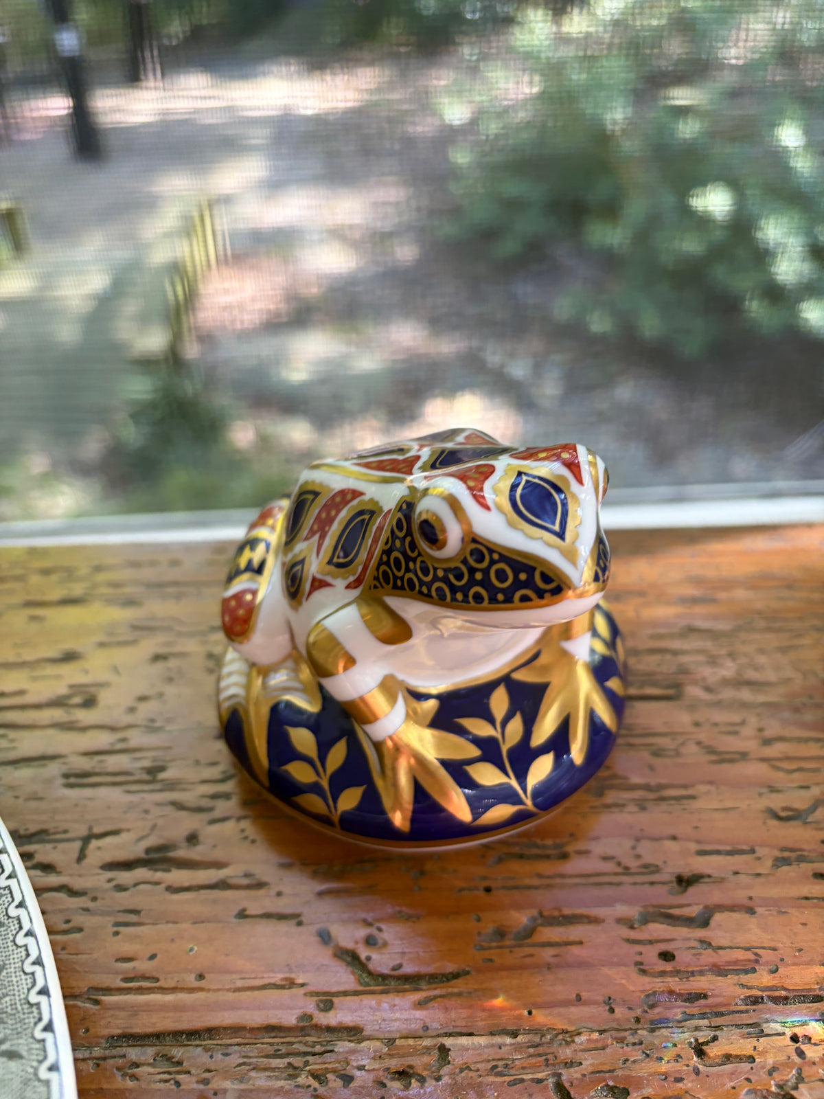 Gorgeous Royal Crown Derby Imari frog!